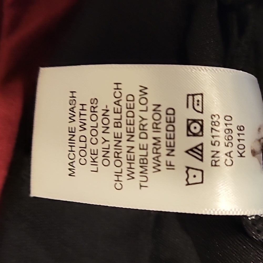 NWT * 2 Maurice Tops Black Top & Red/Maroon Top both wtih Lace Back - Picture 15 of 15
